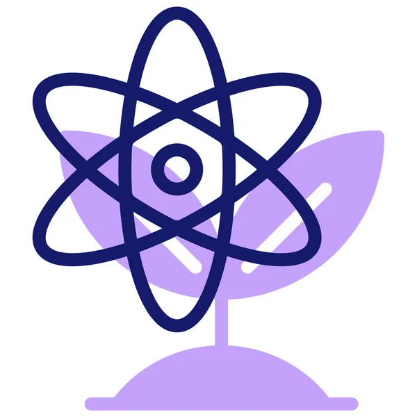 Atom Σύγχρονη Εικόνα Διανυσματική Απεικόνιση — Διανυσματικό Αρχείο