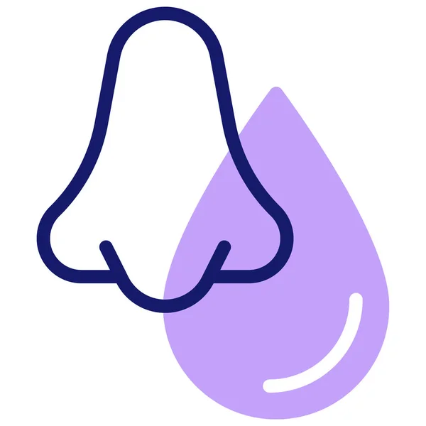Illustration Des Vektor Symbols Für Laufende Nase — Stockvektor