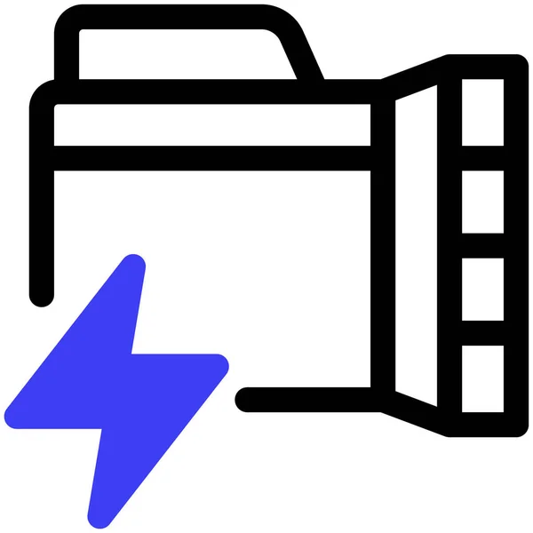 Taschenlampe Symbol Vektor Illustration — Stockvektor