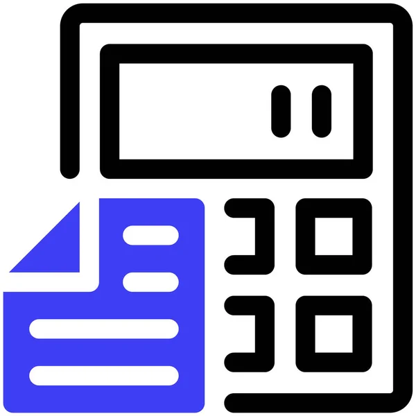 Calculator Icon Vector Illustration Simple Design —  Vetores de Stock