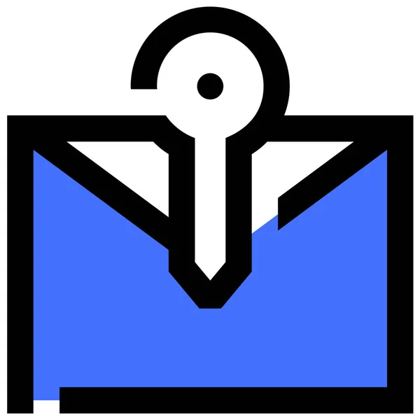 Email Ícone Web Ilustração Simples —  Vetores de Stock