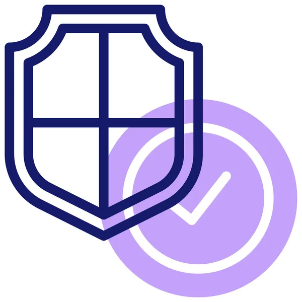 Sicherheit Web Symbol Einfache Illustration — Stockvektor