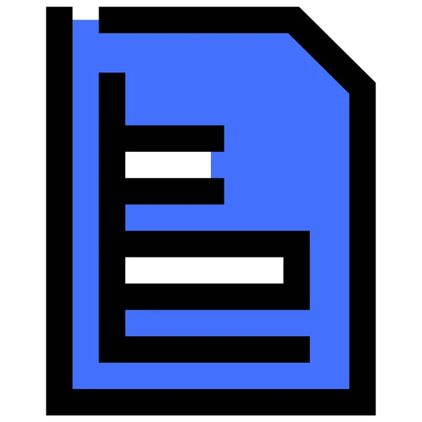 Datei Web Symbol Einfache Illustration — Stockvektor
