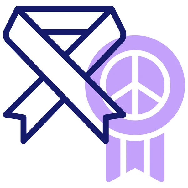 Ribbon Symbol Vektor Illustration — Stockvektor