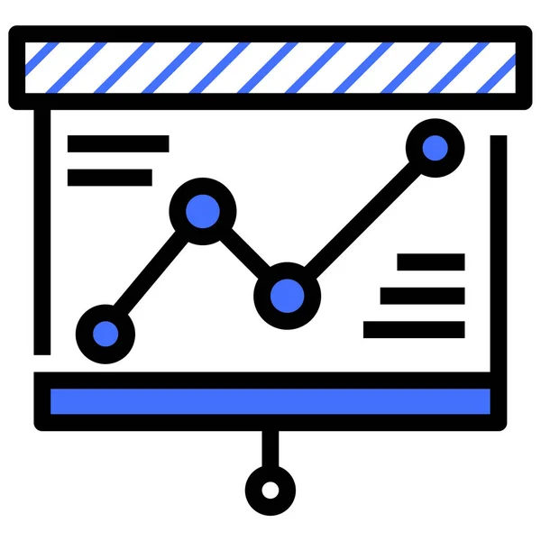 Prezentace Webové Ikony Jednoduchá Ilustrace — Stockový vektor