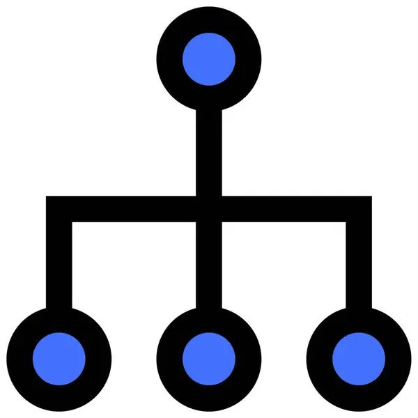 Hierarquia Ícone Web Ilustração Simples — Vetor de Stock