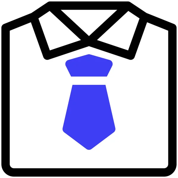 Nyakkendő Web Ikon Egyszerű Illusztráció — Stock Vector