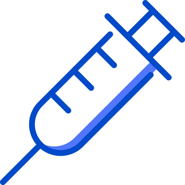 Ícone Web Vacina Design Simples — Vetor de Stock