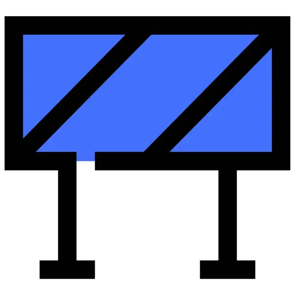 Barriere Web Symbol Einfache Illustration — Stockvektor