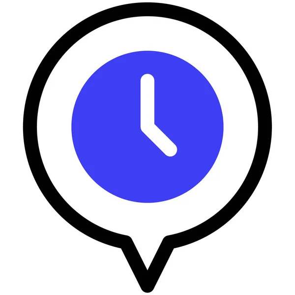 Zeitmanagement Glyphen Symbol Einfache Vektorillustration — Stockvektor