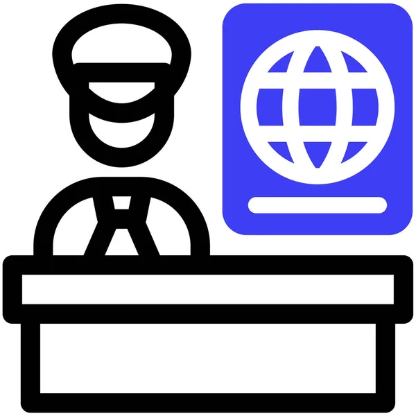 Affaires Mondiales Icône Web — Image vectorielle