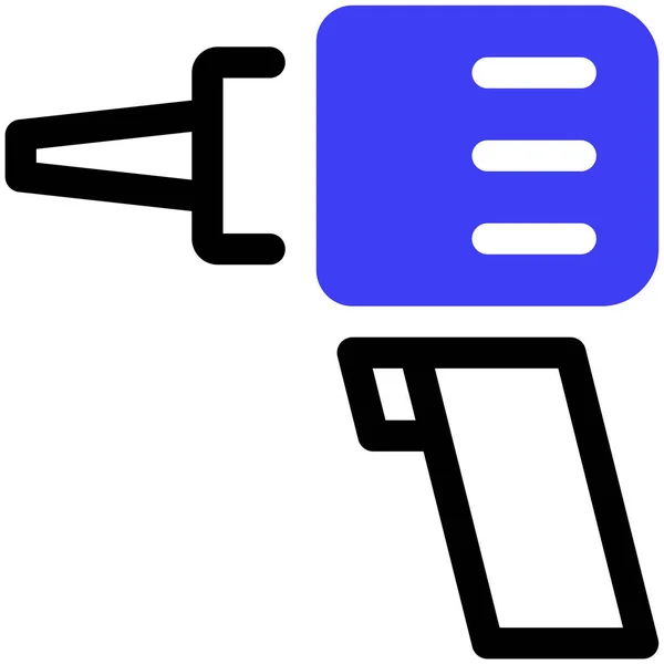 Bohrmaschine Web Symbol Einfache Illustration — Stockvektor