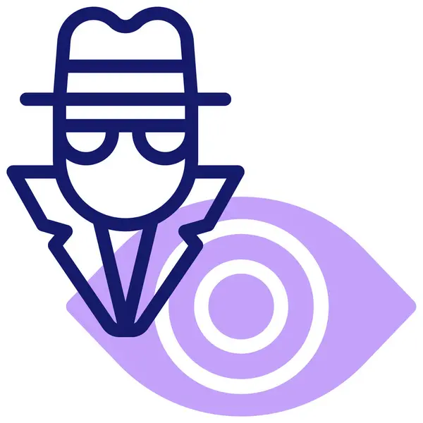 Icono Spyware Ilustración Vectorial — Archivo Imágenes Vectoriales