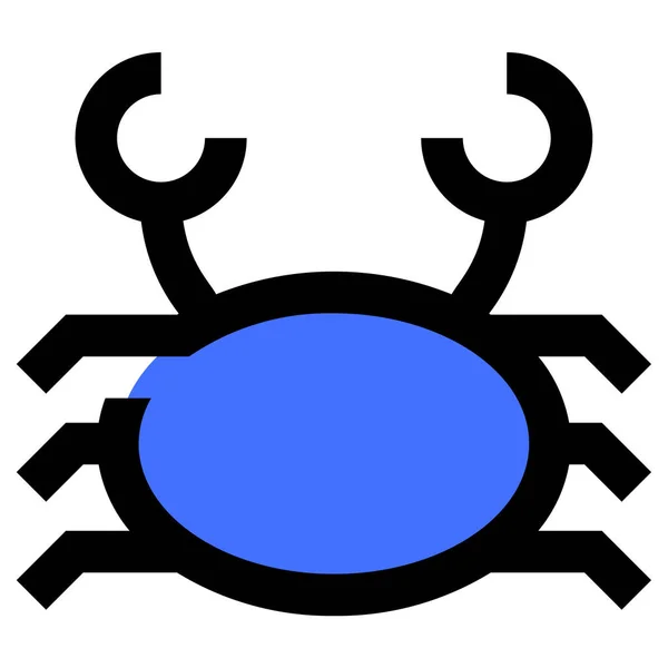 Crab Icon Vector Illustration Simple Design — Stock vektor