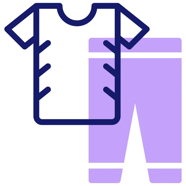 Shirt Σορτς Τζιν Σακάκι Παντελόνι Μπλουζάκι Είδη Ένδυσης Εκπαίδευση Διανυσματική — Διανυσματικό Αρχείο