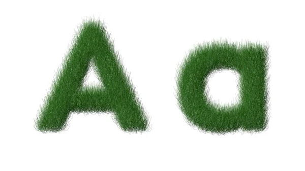 英語のアルファベットAbcdと透明感のある背景に隔離された数字 — ストック写真