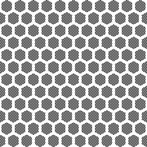 Bal peteği Metal deseni siyah ve beyaz Tilable dokusu