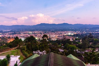 Philphu phu Ulusal Parkı, Tayland 'ın güzel gün batımı manzarası