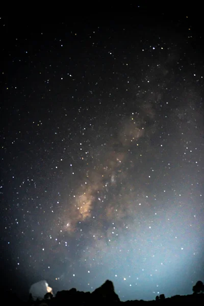 Milky Τρόπο Αστέρια Και Τον Ουρανό — Φωτογραφία Αρχείου