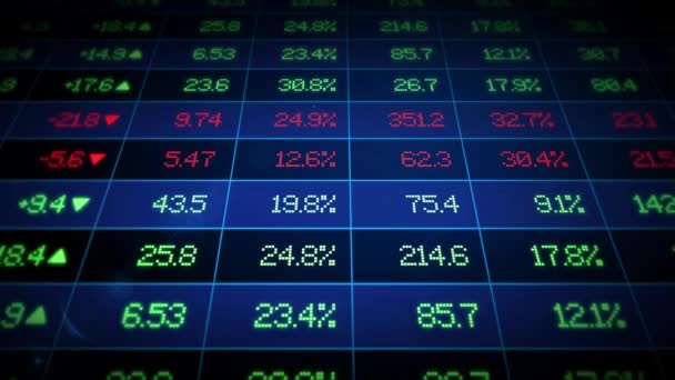 Gráfico Bolsa Fondo Mercado Valores — Vídeo de stock