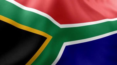 Güney Afrika Cumhuriyeti bayrağı sallayarak