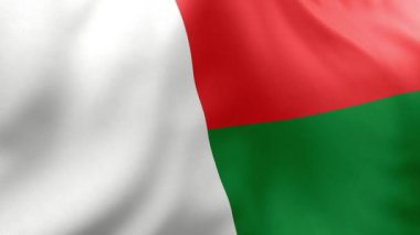 Madagaskar bayrağı.