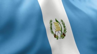 Guatemala bayrağının 3 boyutlu görüntüsü
