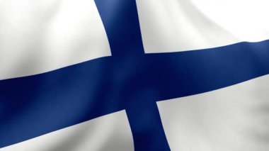 Finlandiya bayrağı rüzgarda dalgalanıyor. Finlandiya 'nın kaliteli bir illüstrasyonu. yumuşak yumuşak yumuşak yumuşak yumuşak yumuşak doku, bağımsızlık günü teğmen. yüksek kalite