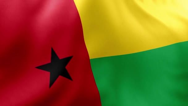 Steag Guinea Bissau Spațiu Copiere Pentru Text Ilustrație — Videoclip de stoc