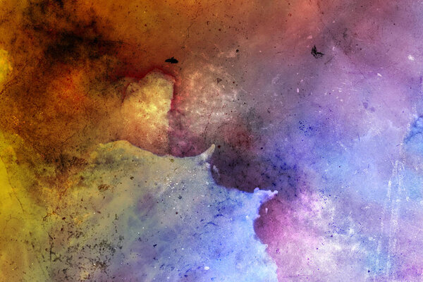 Abstract background with colorful watercolor painting