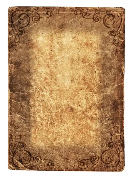 Beyaz arkaplan üzerine eski kağıt