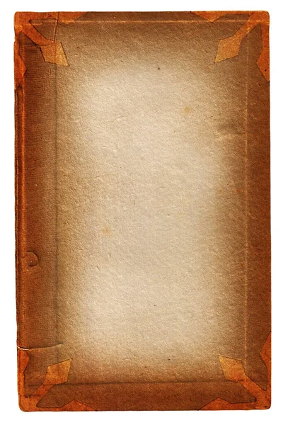 Beyaz arkaplanda izole edilmiş eski bir kitap.