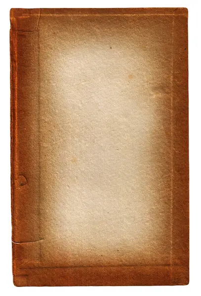 Beyaz arkaplan üzerine boş eski kitap kapağı