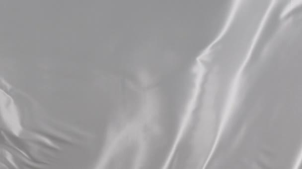 Білий Шовковий Тканинний Фон — стокове відео