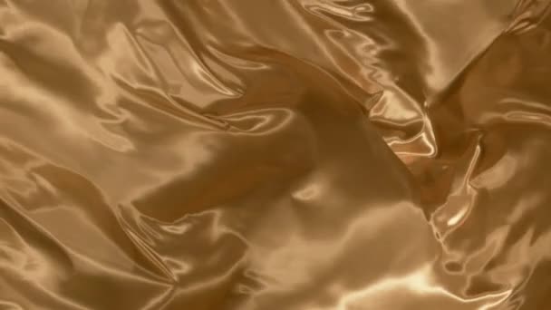 Goldene Seide Textur Hintergrund — Stockvideo