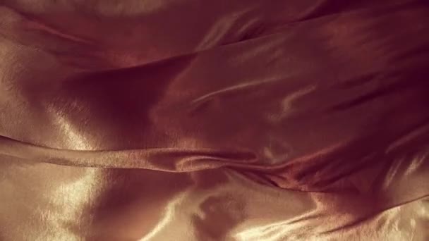 Texture Abstraite Tissu Soie Marron — Video