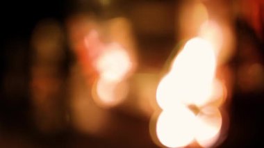 gece bokeh ışıkları bulanık