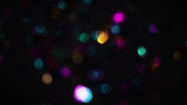 Kleurrijke Bokeh Lichten Voor Achtergrond — Stockvideo