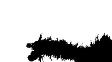 Siyah mürekkep sıçraması. vektör illüstrasyonu.