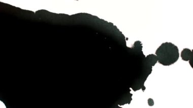 Beyaz arka plan doku soyut siyah boya splatters