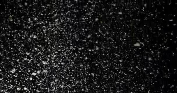 雪が降る 黒い雪の背景 ロイヤリティフリーのストック動画