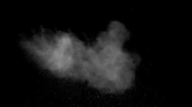 Soyut beyaz toz patlama
