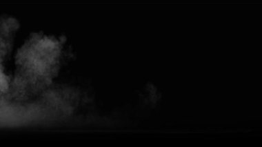 Soyut siyah arka plan üzerinde duman