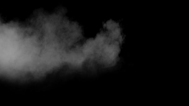 黒い煙と白の抽象的な背景 — ストック動画