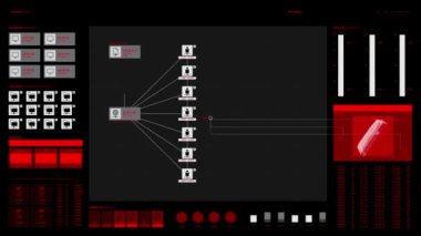 veri akışı konsepti. vektör.