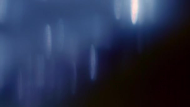 Оптические Светящиеся Линзы Вспышки Bokeh Переход Накладывает Фон — стоковое видео