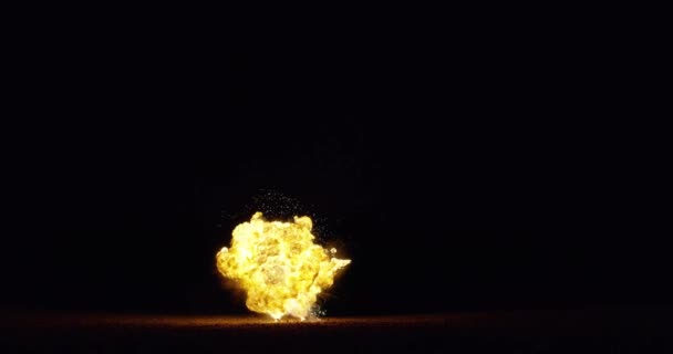 Explosión Fuego Real Explosión Bomba Resolución Para Uso Creativo Efectos — Vídeos de Stock