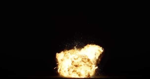 Real Fire Explosion Bomb Explosion Resolution Creative Used Visual Effects — Stock Video