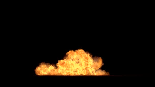 Real Brand Explosion Bomb Explosion Upplösning För Kreativ Som Används — Stockvideo