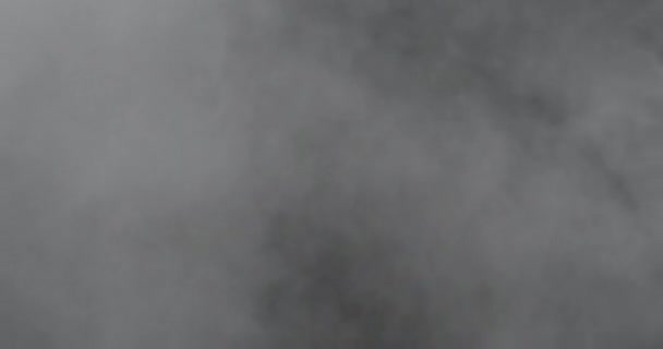 Niebla Blanca Humo Fondo Del Espacio Copia Oscura Cámara Lenta — Vídeo de stock